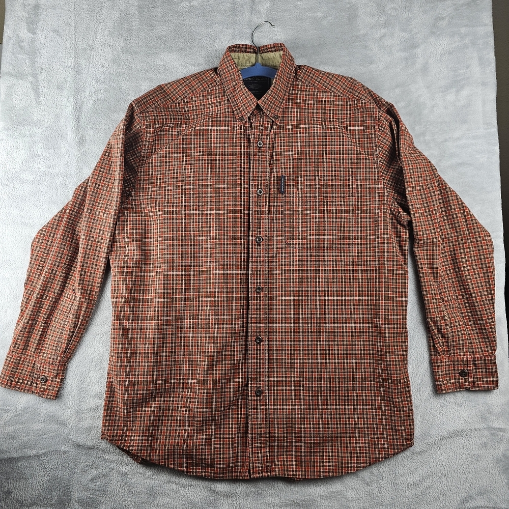 Abercrombie And Fitch Boys Long Sleeve Shirt Button Down Plaid Size XL Y2K